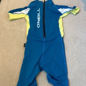 O'Neill Kids' Blue and Yellow Sunsuit
